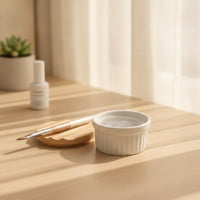 Ceramic Brush Washer with Steel Mesh Ribbed Brush Cleaning Cup with Lid Space-Saving for Painting