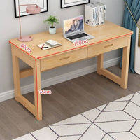 children's Wooden Desk and Chair Set Space Saving Solid Wood Student Writing Desk Rounded Edges children's Study Table with Drawer for Homeschooling