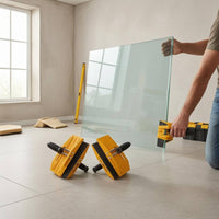 Yellow Metal Body Manual Carrying Clamp Flat Material Handling Slab Carrier Clamp Heavy Duty Glass Panel Lifter Non-Marking