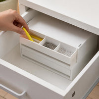 Desktop A4 File Drawer Storage Box with Wheels, Thickened Office Under-Desk Organizer