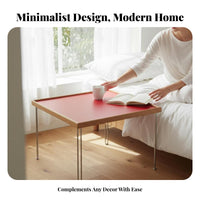 Modernist Inspired Minimalist Square Stand Space-Saving Accent Table adjustableable Nightstand adjustableable for Design aficionados, Apartment Dwellers, Bay opening, Bedroom, Small compact areas, Living Room