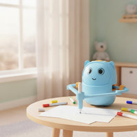 Robot with Drawing Arm Interactive Drawing Robot Doodle Bot Creative Art Toy Screenunplugged for Children, Tabletop, Playroom