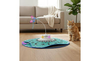 Electric Rotating Cat Toy Interactive Automatic Cat Teaser Multi-Functional Pet Supplies for Indoor Cats