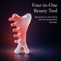 Gua Sha Board Massage Comb Set, Resin Face Sculpting Tool for Facial Lifting Body Lightweight Beauty for Head Neck