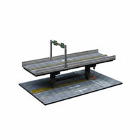Miniature Overpass Parking Scene Assembly Kit 1:64 Scale Bridge Scene Multi Level Design Elevated Bridge Diorama for Collection Room, Desk