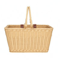 Front Bike Basket Open Top Woven Bike Basket Rectangular