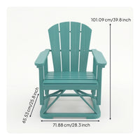 Swivel Lounge Chair Wood-Grain Patio Chair with Swivel Base Supportive Furniture for Balcony, Poolside
