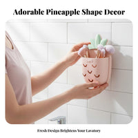 Drill Toothbrush Rack Easy Installation Wall Mounted Toothbrush Holder Space Saving Wall Mounted Washroom Holder for Women, Kids, Bedroom, Kitchen