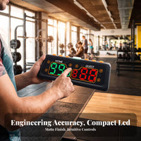 Rechargeable Score Counter with Six-Digit Display Double-Sided LED Score Counter Portable Digital Scoreboard Lightweight for Gamers, Table Tennis Players, Tabletop Games, Club Play, Home Competition