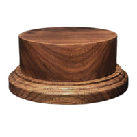 Black Walnut Display Base Clean Modern Look Round Wood Display Base