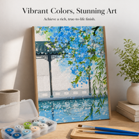 DIY Digital Oil Painting Kit Cartoon Anime Landscape Decor 40x50cm