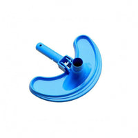 Integrated Brush Bristles Crescent Pool Vacuum Head Rounded Curved Pool Vacuum Head Handle Attachment for Swimming Pools