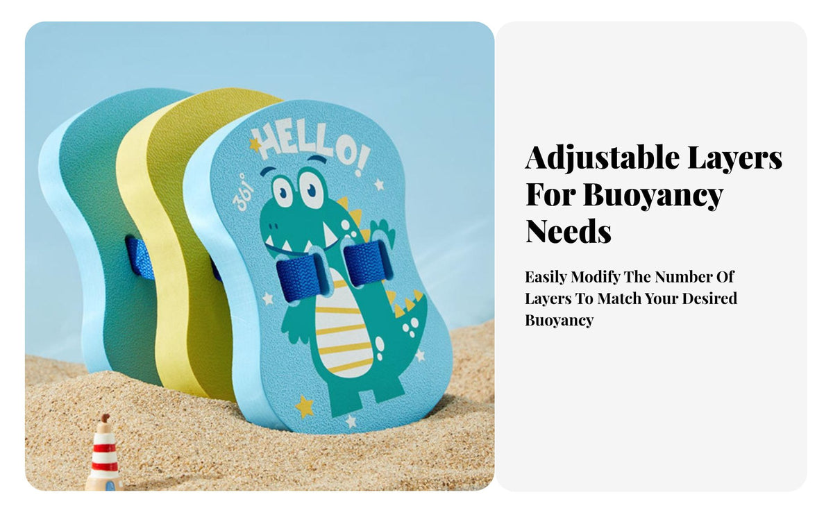 Kids Back Float High Buoyancy Cartoon Back Float Board Confidence Building children's Swim Training Board for Beginner Swimmers, Parents, Beach, Lakes
