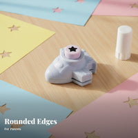 Airplane-Shaped Pattern Cutter Simple Press Decorative Hole Cutter Small Design Robust Construction for Preschoolers, Students