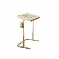 Foldable Design Adjustable C-Shaped Table Space-Saving Adjustable C-Table Multifunctional Laptop Stand Mobile for Apartment Dwellers, Students, Telecommuting Workers, Small Areas, Bedroom, Home Office, Dorm Room