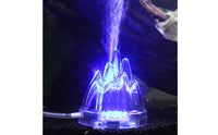 Submersible LED Volcano Bubbler Safe Low Voltage Underwater Volcano Light Color Changing LED Bubble Lamp Oxygenation for Aquatic Aquarium