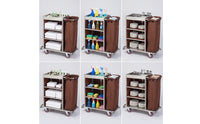 Housekeeping Workstation Trolley with Bag Heavy-Duty Housekeeping Cart