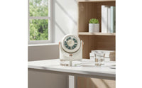 Rechargeable USB Desktop Misting Fan Adjustable Airflow Water Cooling Desk Fan 3 Wind Speeds Desktop Evaporative Cooler Nano Mist for Office Workers, Students, Bedroom, Dorm Room, Travel