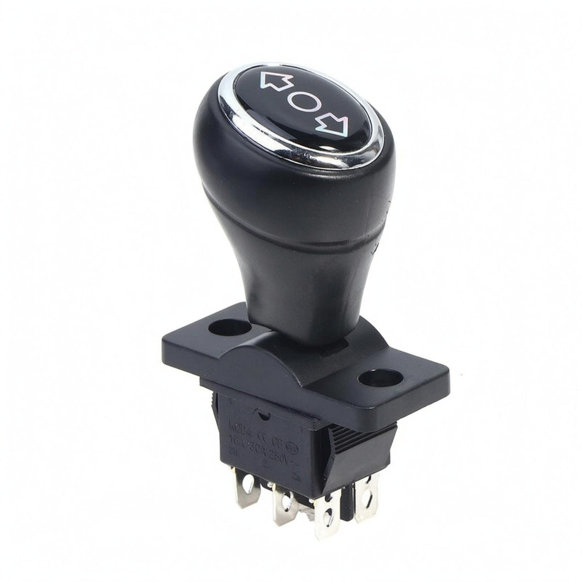 Arrow Marked Children's Electric Car Switch Chrome Trim Toy Vehicle Car Switch Screw Mount Directional Control Knob Exposed Terminals