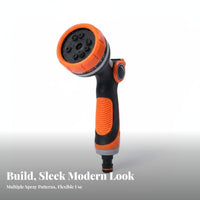 Thumb Push Control 10-Function Spray Nozzle Long-Lasting Garden Hose Nozzle Leak-Proof for Car Owners, Gardening, Patio Cleaning