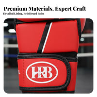 2 Pieces Padded Knuckles Half Finger Boxing Gloves Wrist Support MMA Training Gloves Shock Absorbing Padding for Children, Men, Gym