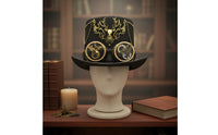 Steampunk Top Hat Gear and Chain Details Costume Headwear for Cosplayers