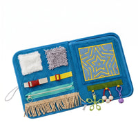 Sensory Training Book Textured Textural Activity Textile Closure Detail Details Educational Toy for Elderly
