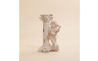 Candle Holder with Vintage Angel Candle Holder Antique-Style Candlesticks for Decorators, Brides, Mantel, Wedding, Photo Shoots