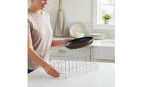 Pizza Pan Rack Multi-Functional Baking Tray Holder Countertop Pan Organizer Space Saving Pot Lid Stand Sturdy Duty
