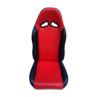 Go-karting Seat with Slide Rail Solid Cushion with Backrest Adjustable Bucket Seat for DIY Builders, Hobbyists