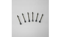 6 Pieces Drum Fasteners with Washers Drum Screws Replacement Hardware for Drummers, Percussionists