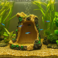 Handmade Resin Tree Hole Micro Landscape Ornament for Aquariums and Gardens