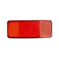 Rear Rack Reflector Plate Warning Light Rectangular Cycle Rear Rack Reflector Easy to Install