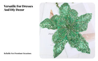 Glittering Beaded Floral Applique Handmade 3D Floral Applique Easy Sew-On Application for Crafters, Tailors, Weddings, Crafting Projects