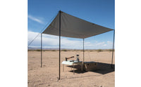 2.6m Shelter Pole Sturdy Awning Support Rod Adjustable Tarp Pole Galvanized Carrying Case Included for Beach