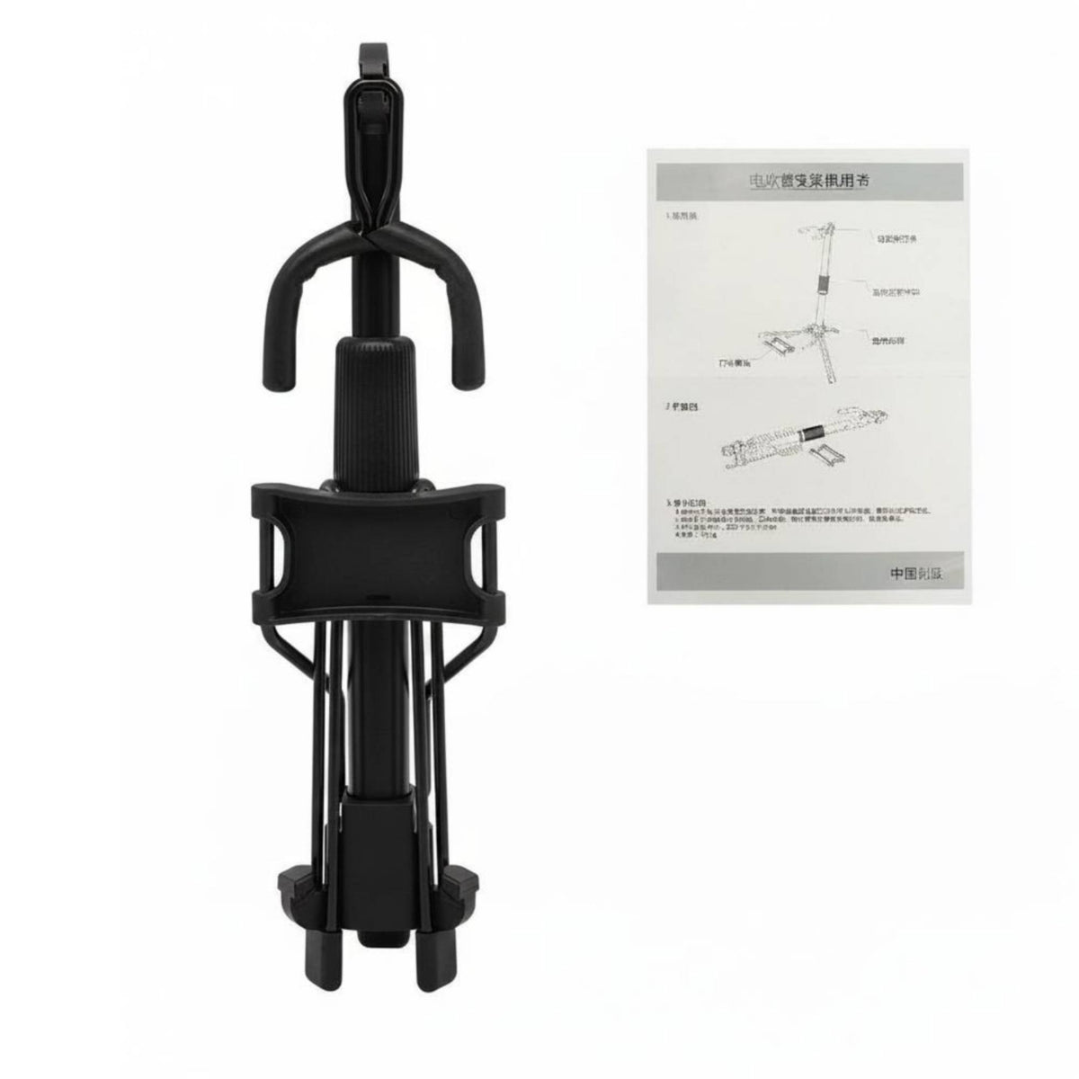 Electric Wind Instrument Stand Space Saving Wind Pipe Stand Cushioned Padding Music Accessory for Practice Room, Stage, Travel