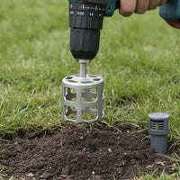 Sprinkler Head Digging Tool Heavy Duty Drill Attachment with Open-Frame Body Efficient for Landscapers, Gardeners
