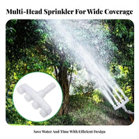 Multi-Head Watering Sprinkler Detachable Design Multi-Head Spray Head Garden Irrigation Sprinkler Long-Lasting