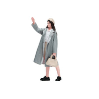 VM 1/18/24 Waving Girl Painted Miniature Figure with Facial Features for Diorama