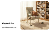 Reclining Function Highspine Recliner with Footrest Padded neckrest Ergonomic Lounger with Footrest reinforcement Computer Chair Adjustable Height for telecommuting Workers, "Big and Tall" Users, Dorm Room, Studying, Relaxation, Gaming Setup