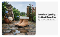 Long-Lasting Short Rain Boots Stylish Short Rubber Rain Shoes Comfortable Waterproof Booties Easy to Clean for Men, Women, Gardening, Walking, Commuting