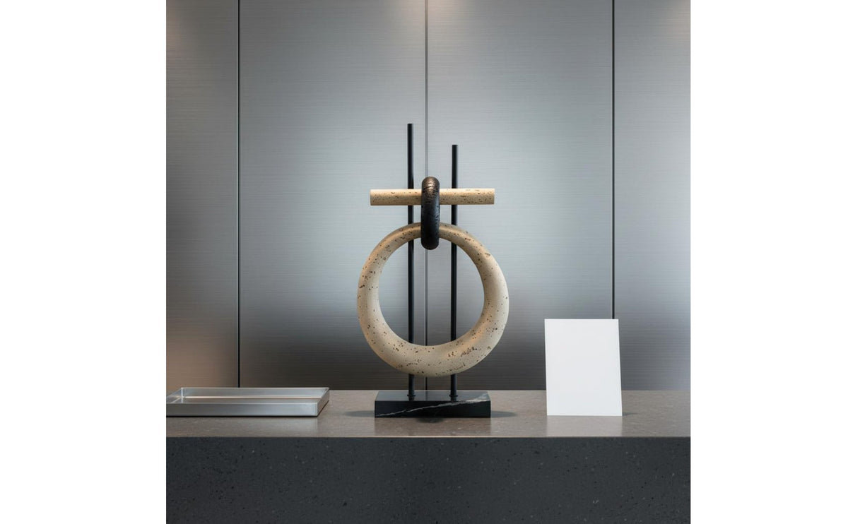 Minimalist Aesthetic Desk Decor Minimalist Geometric Loop Contemporary Design Loop Sculpture for Living Room, Showroom