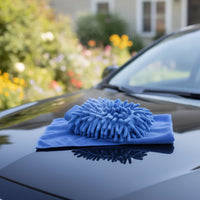 14 Pieces AllAll-in-1 Car Detailing Brush Set Multi-Purpose Auto Detailing Brush Set Versatile Car Wash Kit with Wash Glove and Towel Scratch-Safe for Home Garage