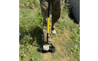 Long-Handled Hand Aerator with Spring Multi-Prong Manual Lawn Aerator Cushioned Soil Loosener Ergonomic for Gardeners, Garden