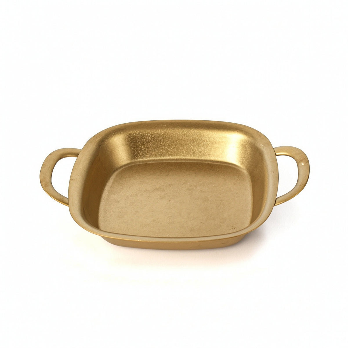 Square Serving Plate with Handles Retro Stainless Steel Serving Tray for Parties