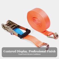 Ratchet Lashing Strap Heavy Duty Cargo Strap Break Resistant Heavy Duty Cargo Binder for Truck Drivers, Contractors, Trucking, Transporting, Trucks