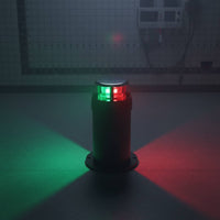 Red Green Boat Light 12V/24V Compatible Red Green Vessel Lamp Stainless Steel Cover Yacht Bow Lamp for Sailboat