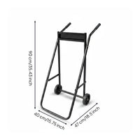 Outboard Trolley Two Wheeled Outboard Motor Steel Stand Construction Boat Motor Display Stand Storage