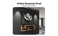 Floating Shelf Set Solid Wood Multi-Compartment Floating Bookcase Space-Saving