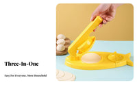 Dumpling Wrapper Press and Form Food-Grade PP Material Manual Dumpling Pastry Former Easy to Use Ravioli Maker Tool for Beginners, Kids, Home